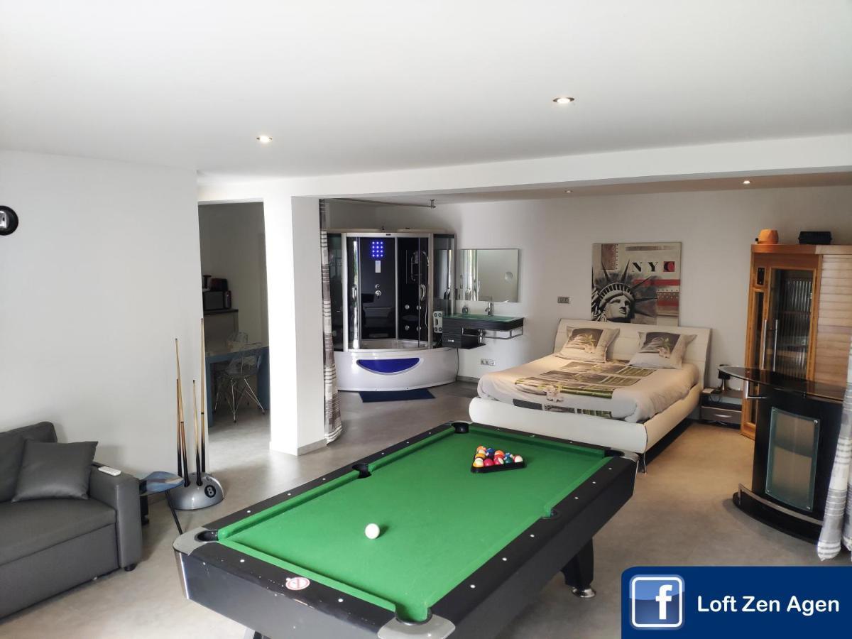 Loft Zen Spa Balneo Parking Gratuit Sauna Hammam Billard Agen Exterior foto